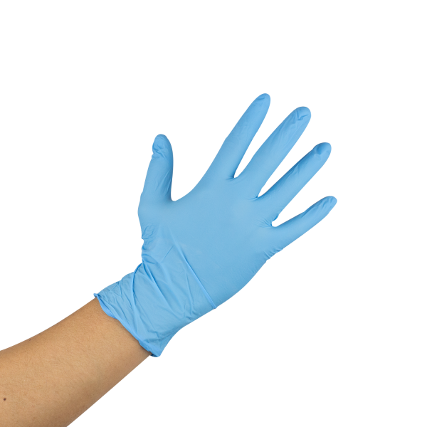 NGPF-7002B Medium Size Blue Nitrile Gloves, 4 mil, Powder-Free, 1 case (1000 Gloves)