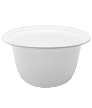 Karat® FP-IMB36W 36oz White PP Plastic Injection Molding Bowl, Microwavable, 300/cs, 1 each