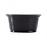 Karat FP-P325-PPB Portion Cups, 3.25 oz, Black PP Plastic, 2500 ct / cs