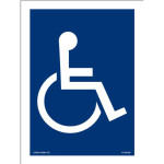 Accessible Symbol Decal, 6 x 8 inch, 1 each