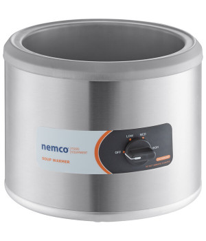 Nemco 6100A 7qt Countertop Round Soup Warmers, 120v, 550w, 10 x 9-5/8 inch, NSF Listed