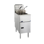 Pitco® SG14-S Solstice™ 40-50lb Stainless Steel Gas Fryers, Floor Model, Natural Gas, 110k Total BTU, NSF Listed