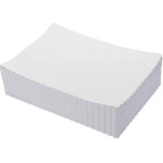 Pac Paper 80018 Rectangle Disposable Unprinted White Paper Embossed & Scalloped Placemat, 10 x 14 inch, 1000 / cs