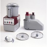 Robot Coupe R2N 3 Qt. Combination Continuous Feed Food Processor with Gray Poly-carbonate Bowl, 1 hp, 120v / 60 / 1
