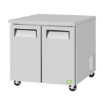 RefrigerationX XUR-36-N6 36-3/8 inch Wide (2) Door(s) Undercounter Refrigerator, 9.74 Cu.ft, (2) Shelve(s), 1/8hp, Casters, 115v, ETL Listed