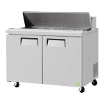 RefrigerationX XST-60-N 60-1/4 inch Wide, (2) Door(s) Refrigerated Standard Top Sandwich Prep Table, 20.73 Cu.ft, (16) Pan(s), (2) Shelve(s), Casters, 2/5hp, 115 V,  ETL Listed