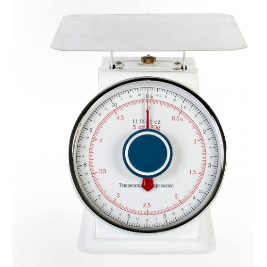 THUNDER GROUP SCSL003 11 LB MECHANICAL SCALE, FLAT PLATFORM, COATED IRON, NOT LEGAL FOR TRADE