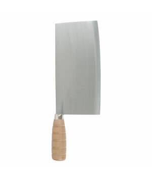 Thunder Group SLKF018 Cast Iron Square Head Ping Knife with Wood Handle, Blade Size 8-1/4 x 4-1/4 inch,1 each