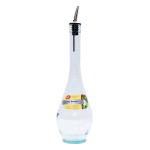TABLECRAFT H931 16 OZ GLASS BOTTLE WITH STAINLESS POURER, 1 EA