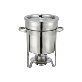 Winco 207 7 Quart Stainless Steel Soup Warmer, 1 each