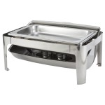 WINCO 601 8 QUART MADISON FULL-SIZE ROLL-TOP STAINLESS STEEL CHAFER