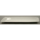 Sam & Squito A006-02 White Ceramic Rhombus Platter, 14.25 x 3.25 x 5.5 inch, 12 each