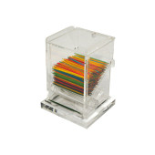 Winco ACTD-3 Clear Acrylic Toothpick Dispenser, 3 x 2 -1/2 x 4 inch, 1 each