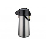 WINCO AP-525 AIRPOT VACUUM SERVER, GLASS LINED, PUSH BUTTON TOP, 2.5 LITER , STAINLESS STEEL BODY
