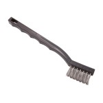 Winco BR-7S 7 inch Mini Utility Brush with Stainless Steel Bristles, 1 each