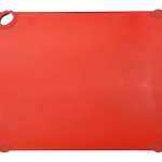 WINCO CBK-1520RD RECTANGULAR RED PLASTIC CUTTING BOARD WITH HOOK, 15” x 20” x 1/2”, BPA FREE, NSF LISTED