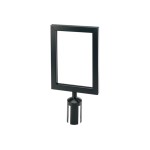 Winco CGSF-12K Black Stanchion Top Sign Frame, 1 each