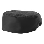Winco CHPB-3BX Ventilated Pillbox Hat, Black Color, X-Large Size, 1 each