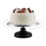WINCO CKSR-12C12” DIA ALUMINUM REVOLING CAKE DECORATING STAND, CAST IRON BASE