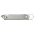 Winco CO-201 4 inch Nickel-Plated Bottle Opener  and Can Tapper, 6 each