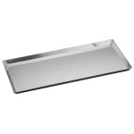 Winco DDSI-102S Rectangular Stainless Steel Serving Tray, 14-1/8 x 7-1/2 inch, 1 each