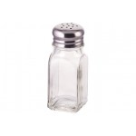 WINCO G-109 GLASS SHAKERS, 2 OZ, SQUARE WITH MUSHROOM TOPS, 1 DZ / PACK