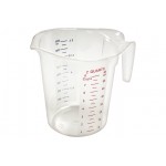 WINCO PMCP-200 POLYCARBONATE MEASURING CUP WITH COLOR GRADUATIONS, 2 QT, NSF LISTED