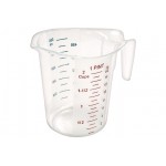 Winco PMCP-50 1 Pint Polycarbonate Measuring Cup with Color Graduations, NSF Listed, 1 each