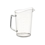Winco PMU-200 2 qt Clear Polycarbonate Measuring Cup, NSF Listed, 1 each