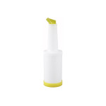 Winco PPB-2Y 2qt Liquor | Juice Pour Bottle with Yellow Spout & Lid, 1ea