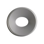 Winco PTCRL-22G 16 inch Gray Plastic Funnel Top Lid, Fits Round Trash Can, 1 each