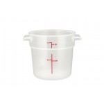 CAMBRO RFS1PP190 1 QT ROUND TRANSLUCENT POLYPROPYLENE FOOD CONTAINER, 6-1/16" DIA x 5" H , NSF LISTED