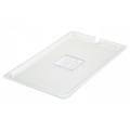 Winco SP7100C Clear Polycarbonate Slotted Cover Fits on Full-Size Food Pan, NSF Listed, 1 each