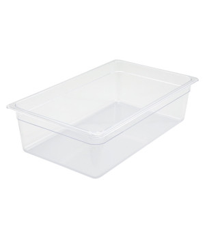 Winco SP7106 Full-Size Clear Polycarbonate Food Pan, 5-1/2 inch Deep, NSF Listed, 1 each