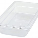 WINCO SP7302 THIRD SIZE FOOD PAN, CLEAR POLYCARBONATE, 2-1/2" DEEP, NSF