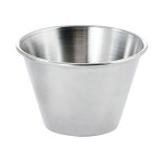 WINCO SCP-40 4 OZ STAINLESS STEEL SAUCE CUP, 1 DZ
