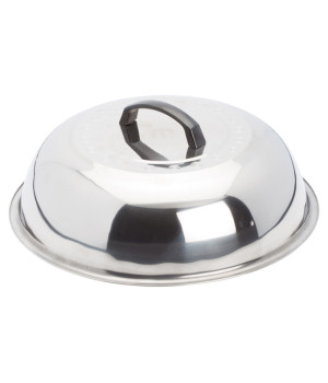 Winco WKCS-15 5-3/8 inch Diameter Stainless Steel Wok Cover, Mirror Finished, 1 each