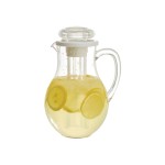 Winco WPIT-19 64 oz. Water Pitcher with Ice Tube Core, 1 each