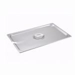 Winco SPCF Stainless Steel Slotted Cover Fits on Full-Size Steam Table Pan, NSF Listed, 1 each