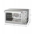 Waring WCO250X Quarter-Size Convection Oven, 2.98 Cu.ft, 120v, 1700w, 21 x 19 x 12 inch, NSF Listed