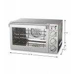WARING WCO250X QUARTER SIZE CONVECTION OVENS, 2.98 CUFT, 120 V, 1700 W, 14 AMP, 21” x 12” x 19”, 150° TO 500° F, UL | NSF LISTED