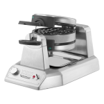 Waring WW200 Double Vertical Belgian Waffle Maker, 120v, 1400w, 9.5 x 10.45 x 17 inch,  NSF Listed
